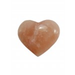Calcite Strawberry Puff Heart 70mm 1 Pcs